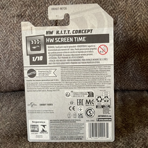 Hot Wheels Knight Rider K.I.T.T. Concept Black 2023 HW Screen Time Collection - Picture 5 of 5
